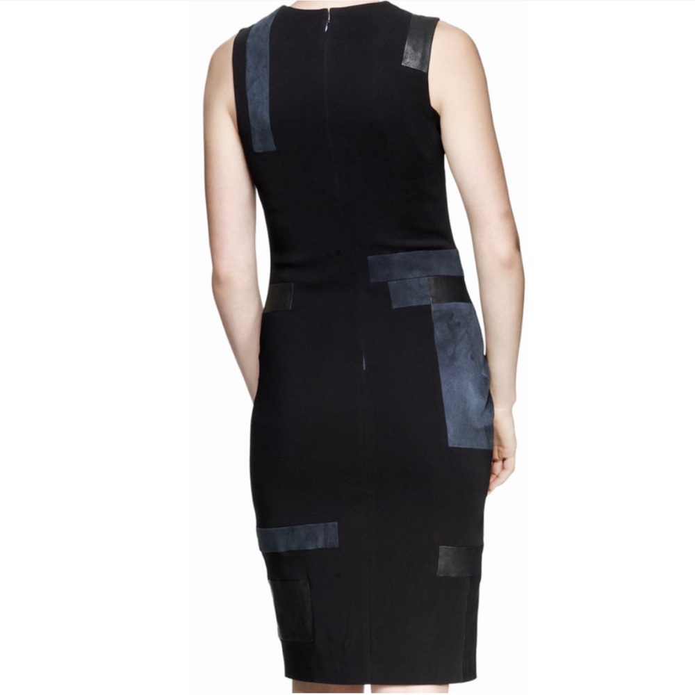 A.L.C Cold Leather Patchwork Dress - image 2